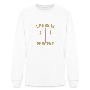 Chess is 99 percent tactics - Men's Long Sleeve T-Shirt - white - Front