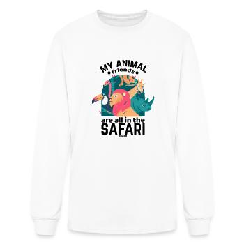 safari - Men's Long Sleeve T-Shirt - white - Front