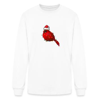 Cardinal Bird Christmas Light Costume Cardinal - Men's Long Sleeve T-Shirt - white - Front