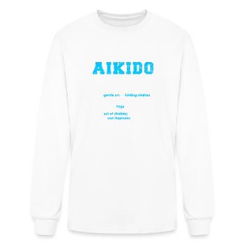 Funny Aikido Men Kids Aikido Definition Aikido Stu - Men's Long Sleeve T-Shirt - white - Front