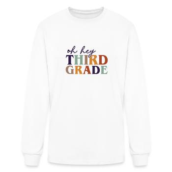 Oh Hey Third Grade - Men's Long Sleeve T-Shirt - white - Front