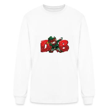 DAB Elf Dabbing Elf - Men's Long Sleeve T-Shirt - white - Front