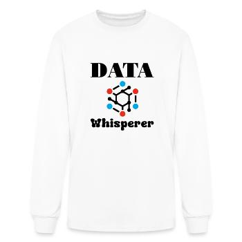 Data Whisperer - Men's Long Sleeve T-Shirt - white - Front