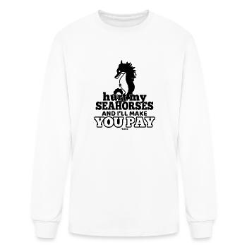 Sea Horse Sea Life cute Ocean - Men's Long Sleeve T-Shirt - white - Front