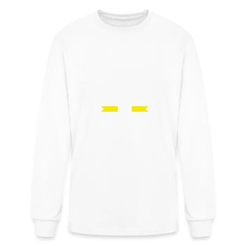 Irony. The opposite of Wrinkly. Funny Wordplay - Men's Long Sleeve T-Shirt - white - Front