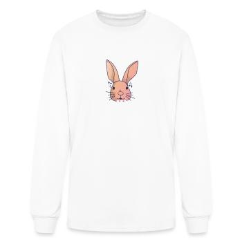 Cute bunny hypnotized people - Men's Long Sleeve T-Shirt - white - Front