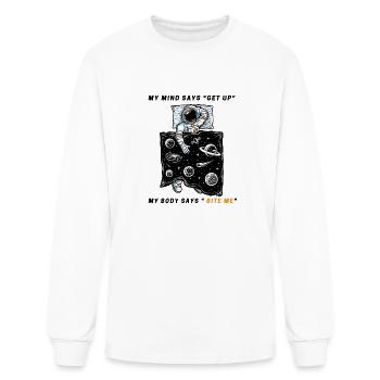 Astronaut Sleeping in the Universe - Men's Long Sleeve T-Shirt - white - Front