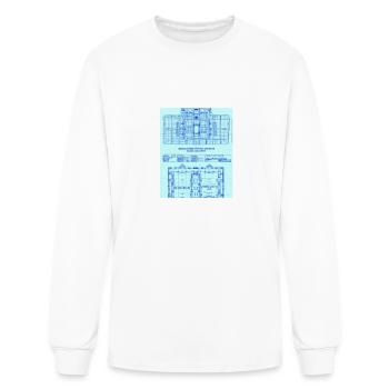 Vimana Blueprints Ancient India Temple Ancient - Men's Long Sleeve T-Shirt - white - Front