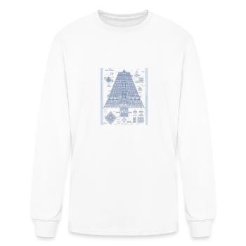 Vimana Blueprints Ancient India Temple Ancient - Men's Long Sleeve T-Shirt - white - Front