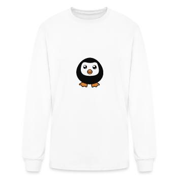 Small thick penguin - Men's Long Sleeve T-Shirt - white - Front