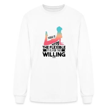 Yoga Buddhism wife's mother Sports - Men's Long Sleeve T-Shirt - white - Front