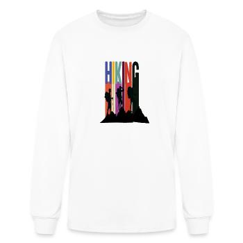 hiking - Men's Long Sleeve T-Shirt - white - Front