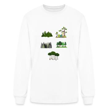 Forest - Men's Long Sleeve T-Shirt - white - Front