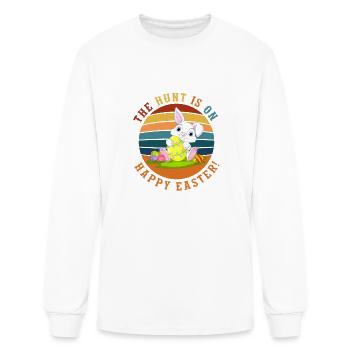 The Hunt Is On Happy Easter Apparel - Men's Long Sleeve T-Shirt - white - Front