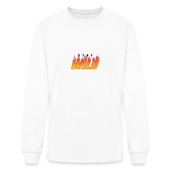 Stay Wild Fire Merch - Men's Long Sleeve T-Shirt - white - Front