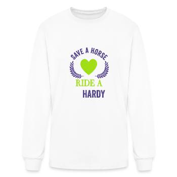 Save A Horse Ride A Hardy Apparel - Men's Long Sleeve T-Shirt - white - Front