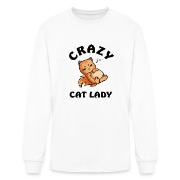 Crazy Cat Lady - Men's Long Sleeve T-Shirt - white - Front