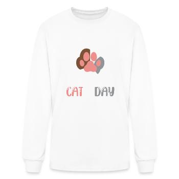 Everyday Is Caturday - Men's Long Sleeve T-Shirt - white - Front