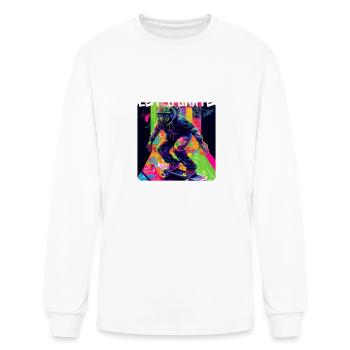 Lets Skate - Cool skater on the street - - Men's Long Sleeve T-Shirt - white - Front