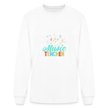 I'm Proud To Be Music Teacher Until I Win The Lott - Men's Long Sleeve T-Shirt - white - Front