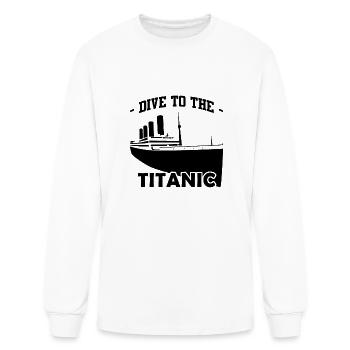 Titanic Dive to the Gift - Men's Long Sleeve T-Shirt - white - Front