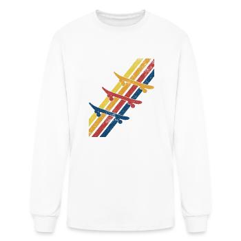 Skateboard Skateboarding - Men's Long Sleeve T-Shirt - white - Front