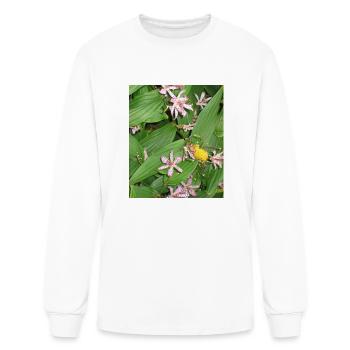 Floral Wall Art Entryway Wall Decor - Men's Long Sleeve T-Shirt - white - Front