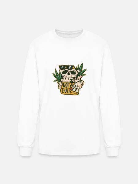 Up in Smoke - Men's Long Sleeve T-Shirt - white
