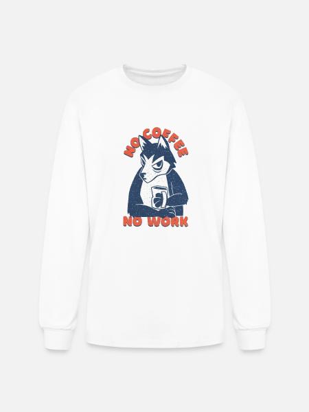 Coffee Dog Love it - Men's Long Sleeve T-Shirt - white