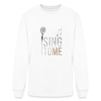 Singer singing sing singer band choir - Men's Long Sleeve T-Shirt - white - Front