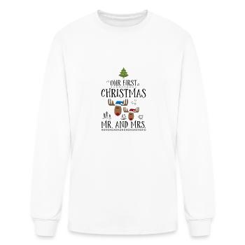 First Christmas for just married couples - Men's Long Sleeve T-Shirt - white - Front