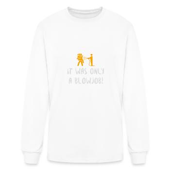 It Was Just - Men's Long Sleeve T-Shirt - white - Front