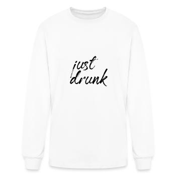 Just Drunk - Men's Long Sleeve T-Shirt - white - Front