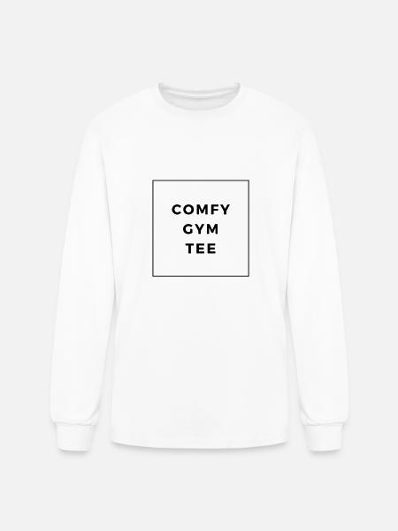 Comfy Gym Tee - Men's Long Sleeve T-Shirt - white