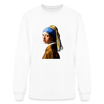 Girl With A Pearl Earring - Men's Long Sleeve T-Shirt - white - Front