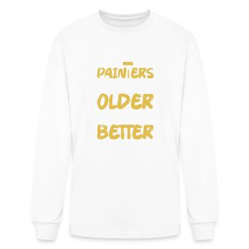 Painters Don't Get Older They Get Better Professio - Men's Long Sleeve T-Shirt - white - Front