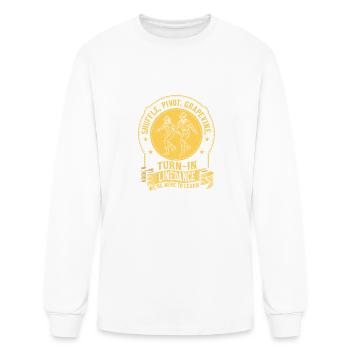 Shuffle, Pivot, Grapevine, Turn In Linedance Weste - Men's Long Sleeve T-Shirt - white - Front