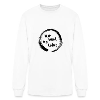No Mud No Lotus Enso Poster - Men's Long Sleeve T-Shirt - white - Front
