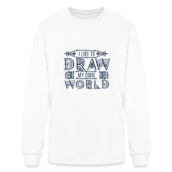 Painting Draw Drawing Drawer Painter - Men's Long Sleeve T-Shirt - white - Front