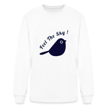 Feel the sky - Men's Long Sleeve T-Shirt - white - Front