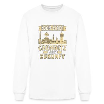 Chemnitz T ShirtBOOM CITY CHEMNITZ WITH A FUTURE - Men's Long Sleeve T-Shirt - white - Front