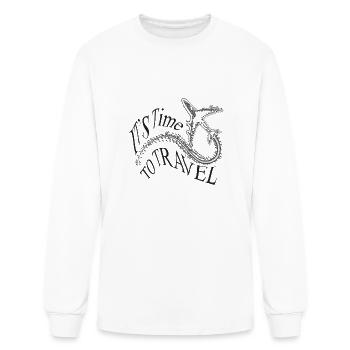 Time to travel - Men's Long Sleeve T-Shirt - white - Front