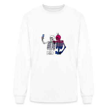 I'm Not Bi But My Friend Is - Men's Long Sleeve T-Shirt - white - Front