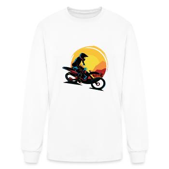 Motorcross T ShirtMotorcross art T Shirt - Men's Long Sleeve T-Shirt - white - Front