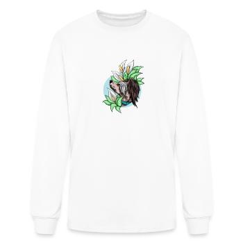 Chien à crête chinois - T-shirt à manches longues Homme - blanc - Devant