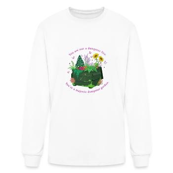 Dumpster Fire T ShirtDumpster Garden - Men's Long Sleeve T-Shirt - white - Front