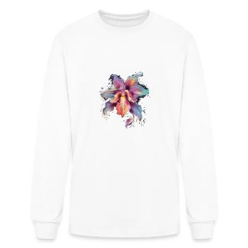 Orchid Flower Houseplant Blossom Orchids Lover - Men's Long Sleeve T-Shirt - white - Front