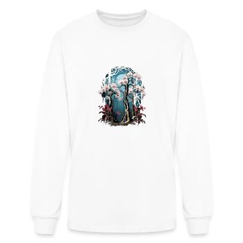 Orchid Flowers Mystical Forest Garden Orchids - Men's Long Sleeve T-Shirt - white - Front