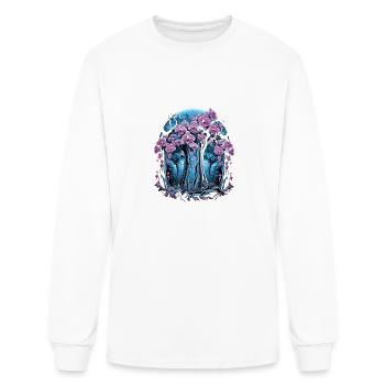 Orchid Flowers Mystical Forest Garden Orchids - Men's Long Sleeve T-Shirt - white - Front