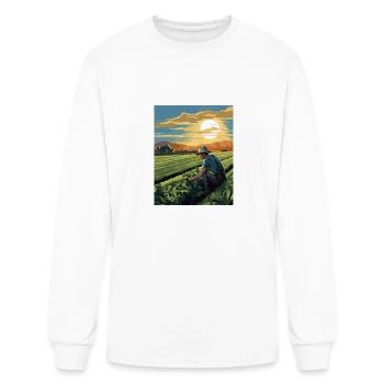 Farming Farmer Farm Agriculture - Men's Long Sleeve T-Shirt - white - Front